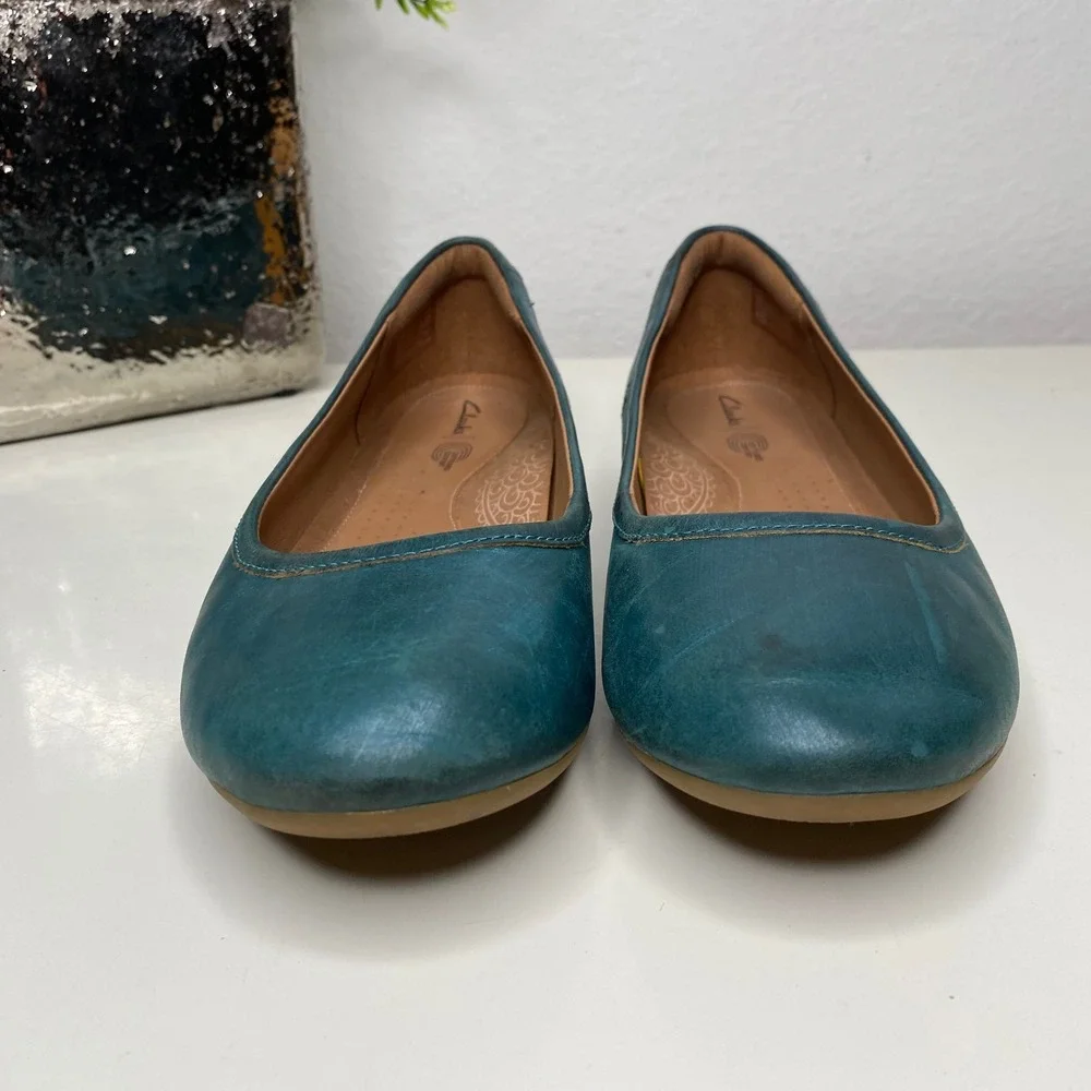 Clarks leather ballet